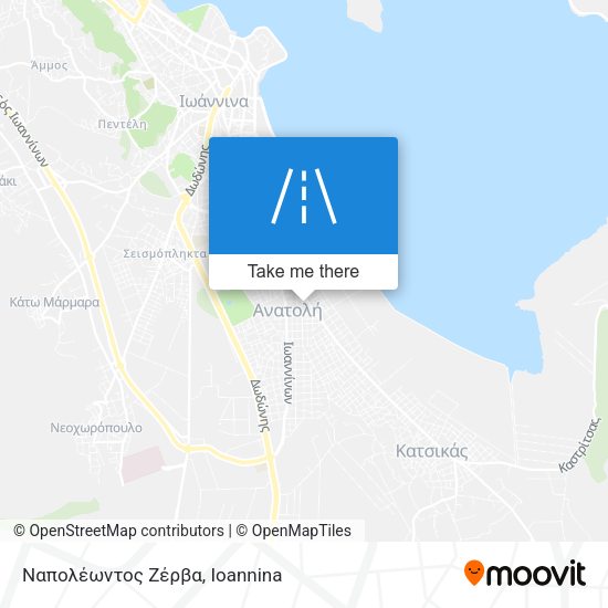 Ναπολέωντος Ζέρβα map