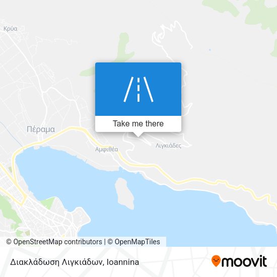 Διακλάδωση Λιγκιάδων map