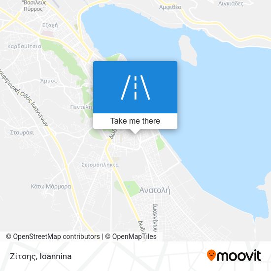 Ζίτσης map