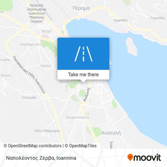 Ναπολέοντος Ζέρβα map