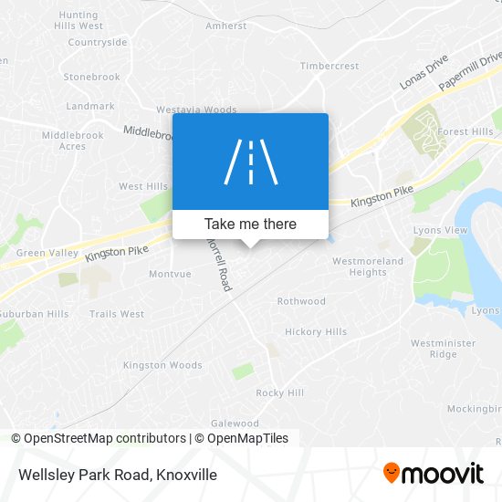 Mapa de Wellsley Park Road