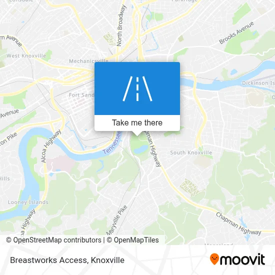 Breastworks Access map