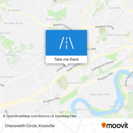 Mapa de Chenoweth Circle