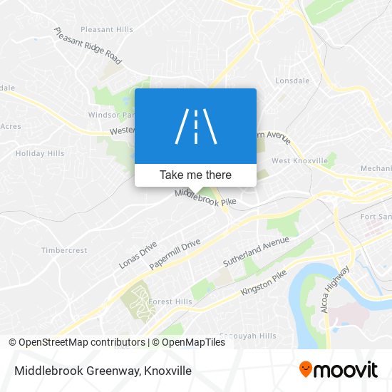 Middlebrook Greenway map