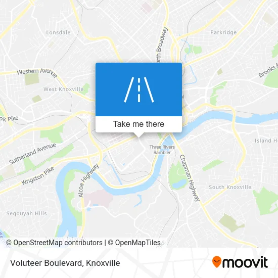 Voluteer Boulevard map