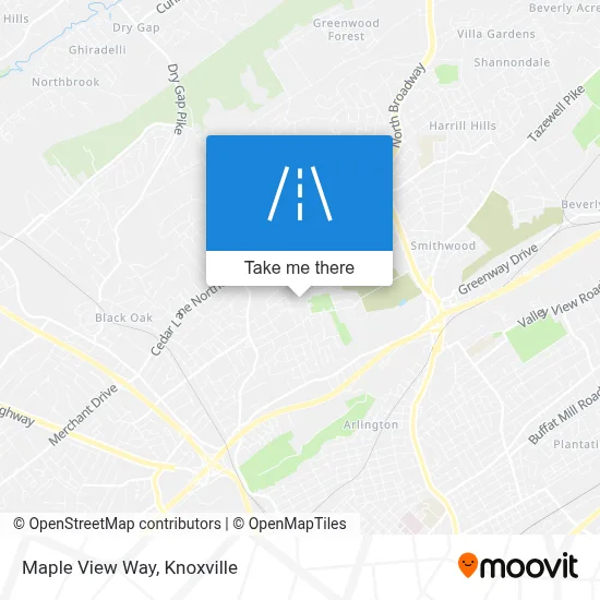 Maple View Way map