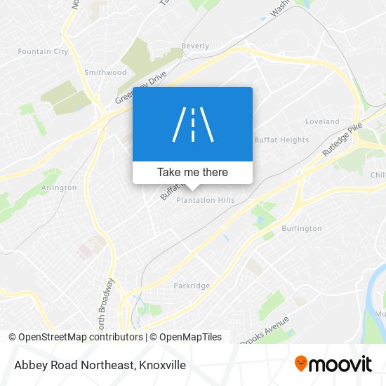 Abbey Road Northeast map