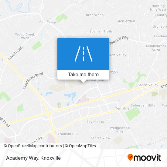 Academy Way map