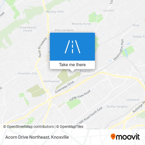 Mapa de Acorn Drive Northeast