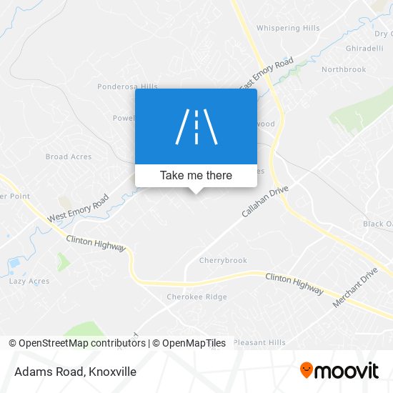 Adams Road map