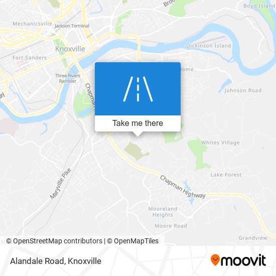 Alandale Road map