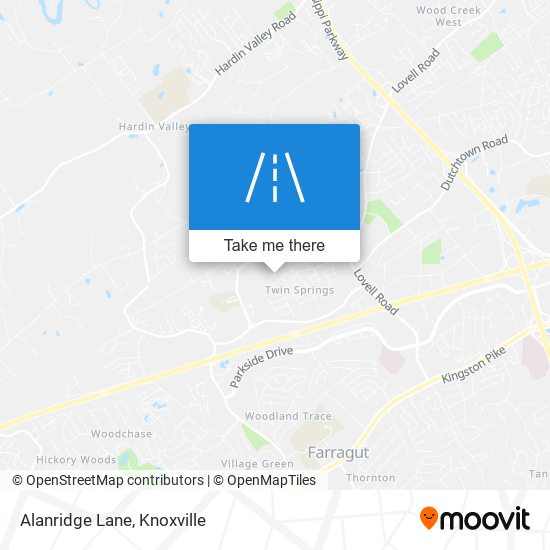 Alanridge Lane map