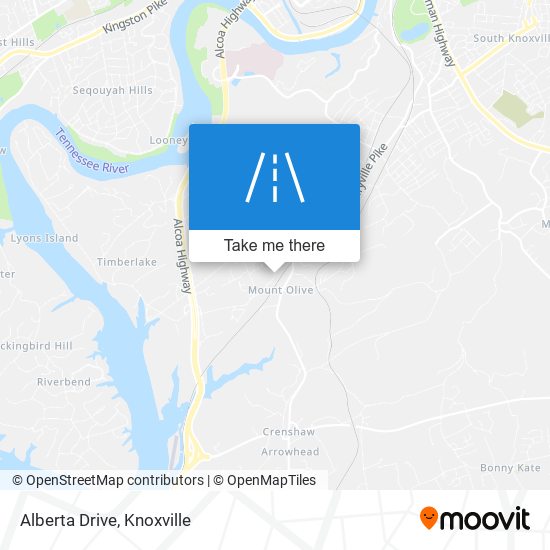 Alberta Drive map