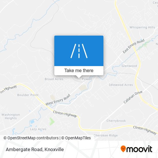 Ambergate Road map