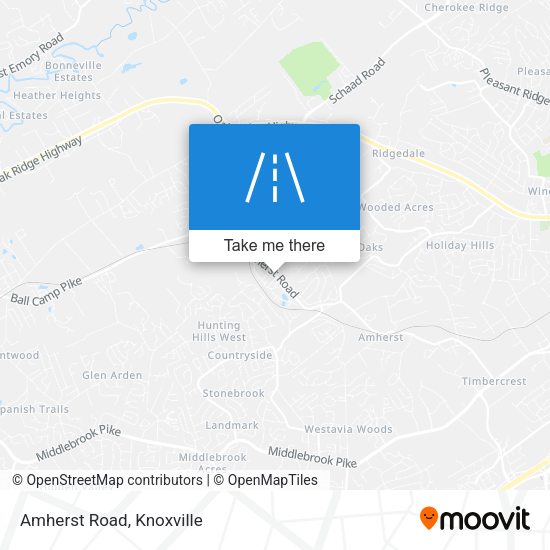 Mapa de Amherst Road