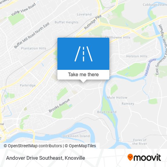 Andover Drive Southeast map