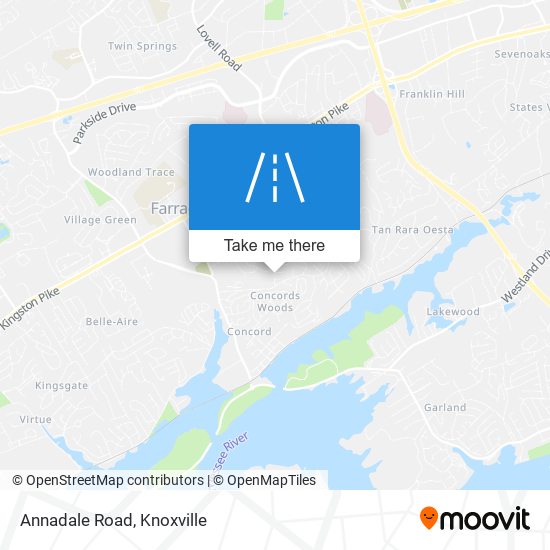 Annadale Road map