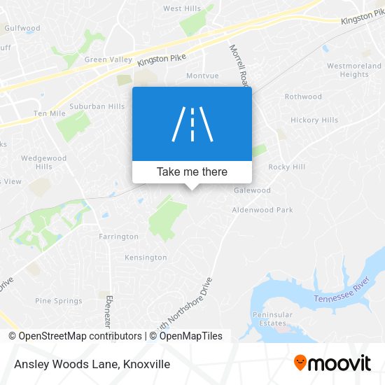 Ansley Woods Lane map