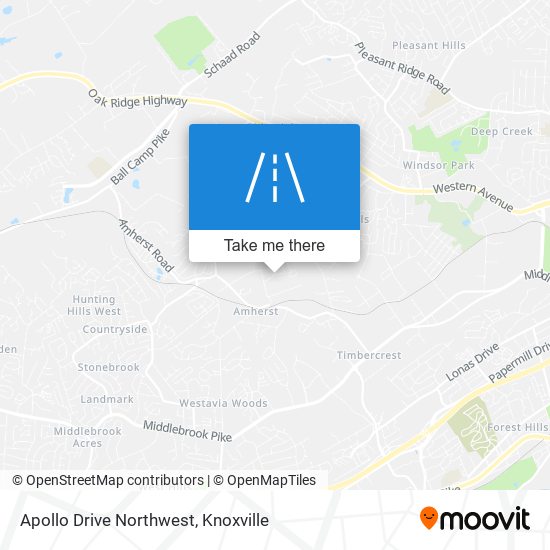 Apollo Drive Northwest map