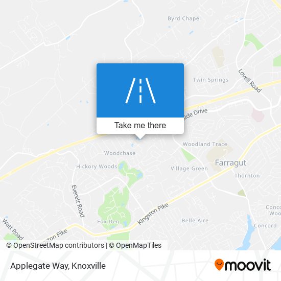 Mapa de Applegate Way