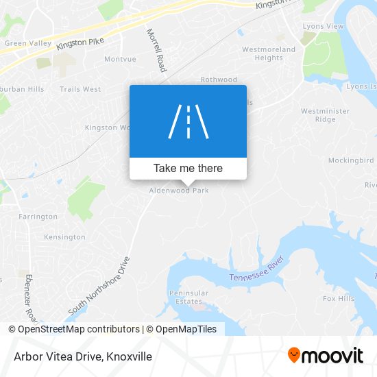 Arbor Vitea Drive map