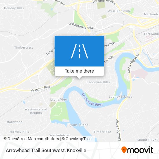 Arrowhead Trail Southwest map