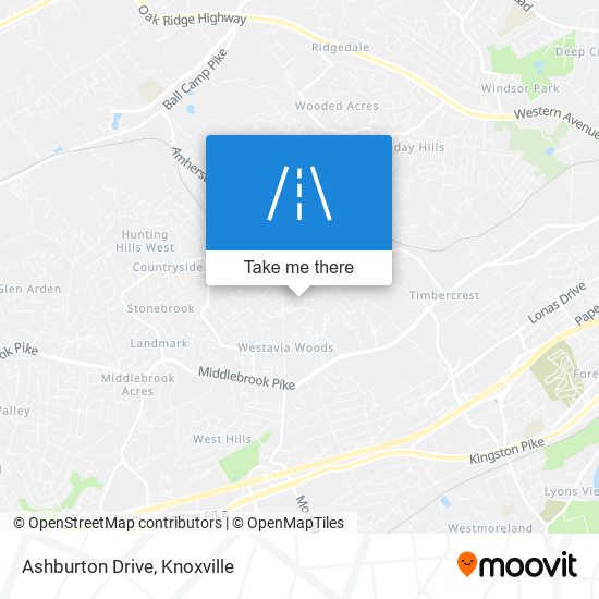 Ashburton Drive map