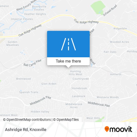 Ashridge Rd map