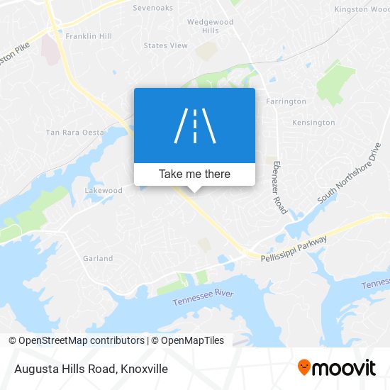 Augusta Hills Road map
