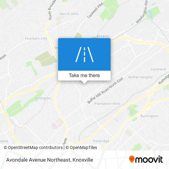 Avondale Avenue Northeast map