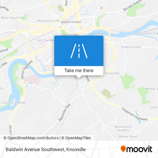 Baldwin Avenue Southwest map