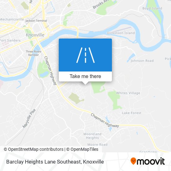 Mapa de Barclay Heights Lane Southeast