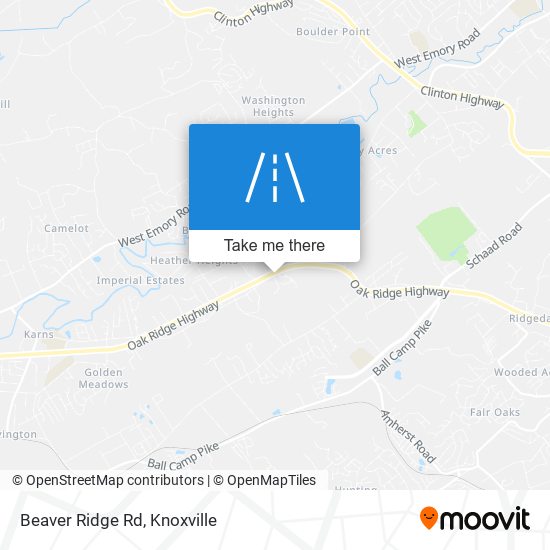 Beaver Ridge Rd map