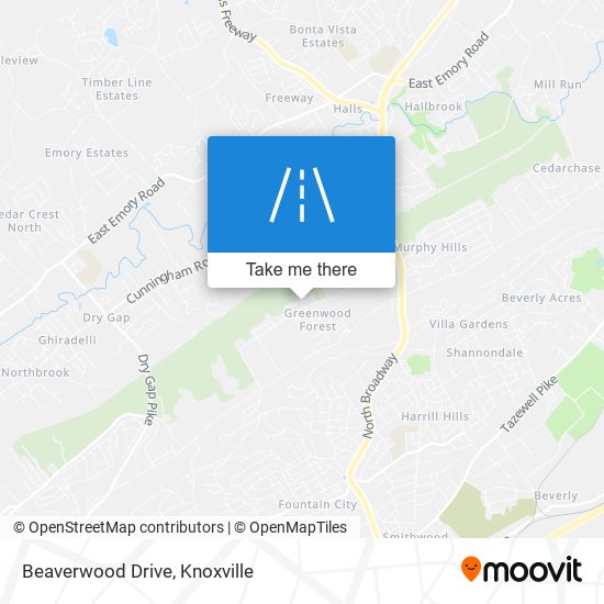 Beaverwood Drive map