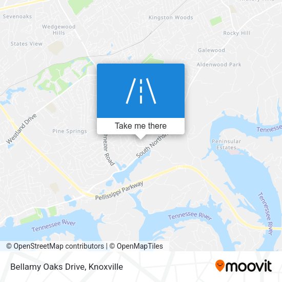 Mapa de Bellamy Oaks Drive