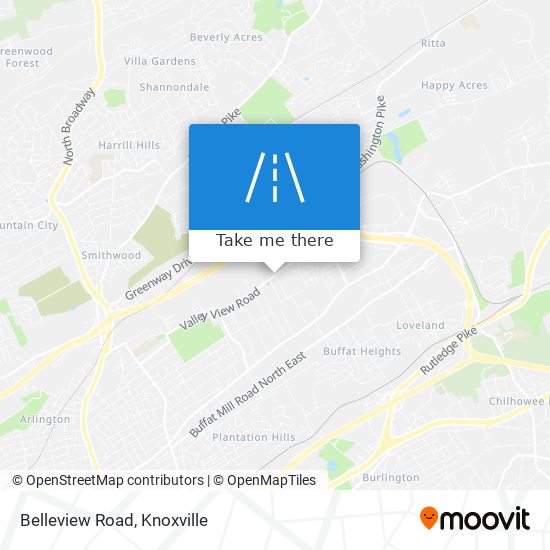Belleview Road map