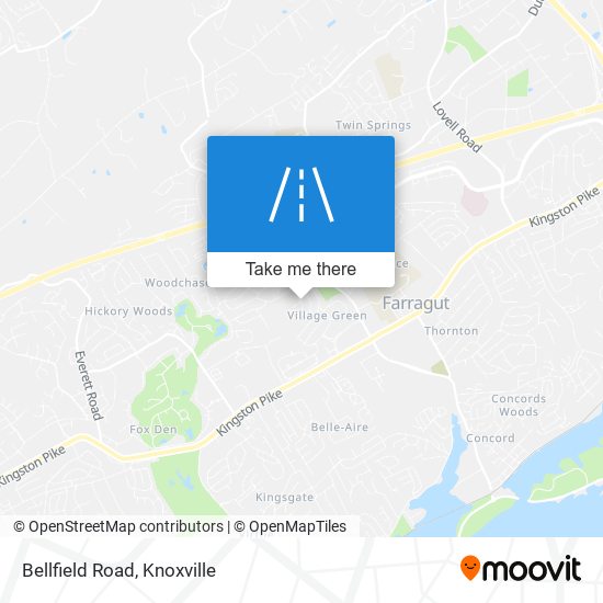 Bellfield Road map
