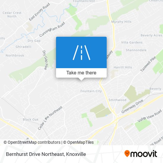 Mapa de Bernhurst Drive Northeast