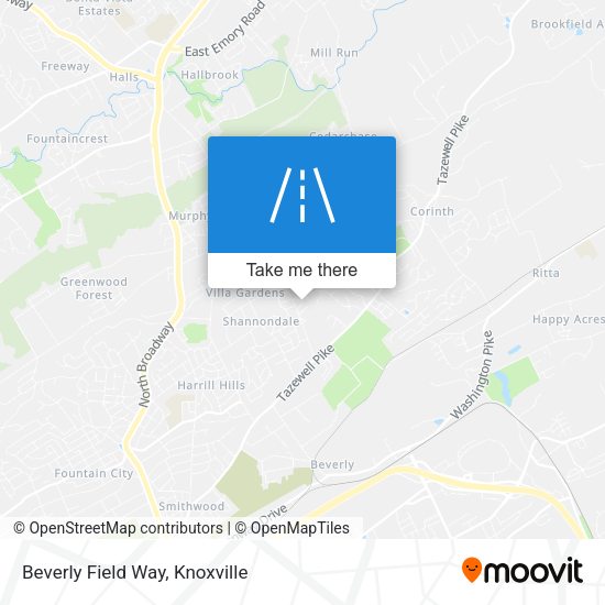Beverly Field Way map