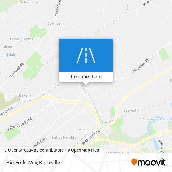 Big Fork Way map