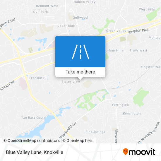 Blue Valley Lane map