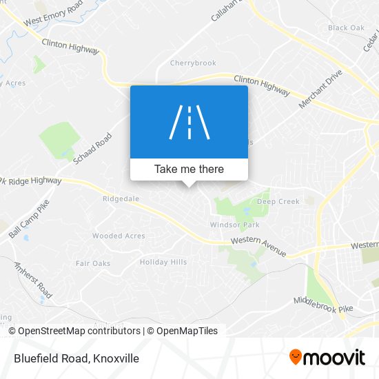 Mapa de Bluefield Road