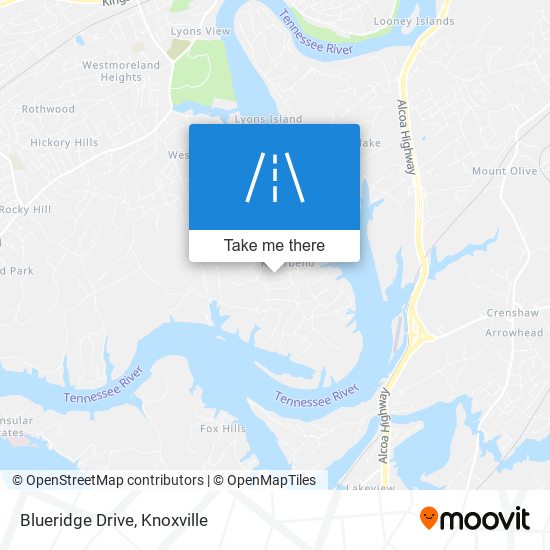 Blueridge Drive map