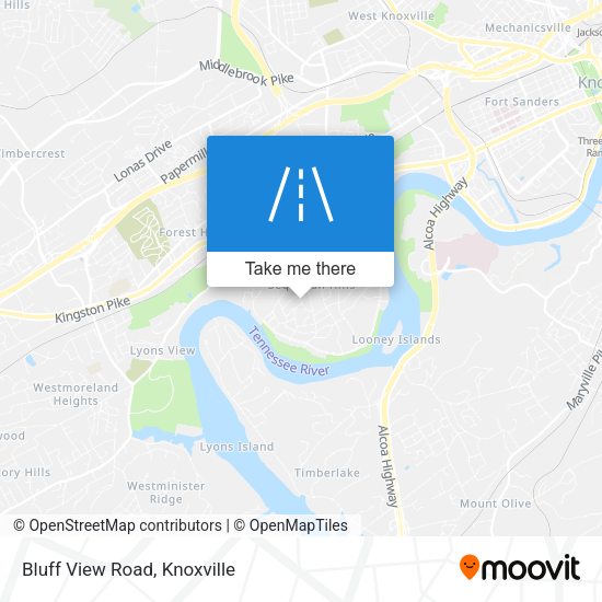 Mapa de Bluff View Road