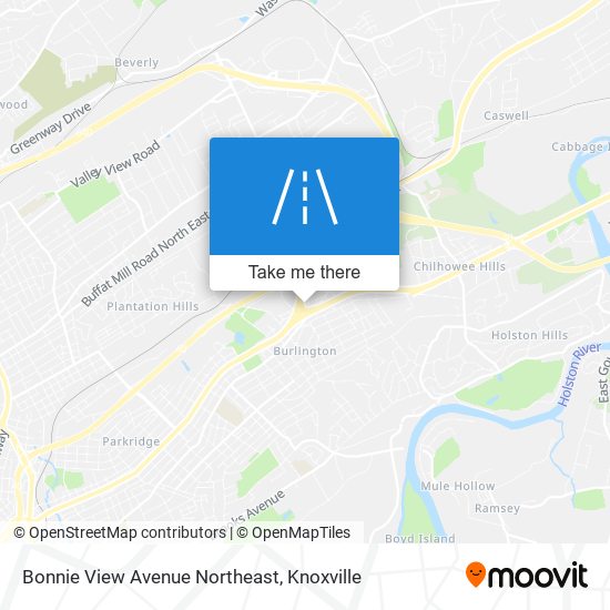 Mapa de Bonnie View Avenue Northeast