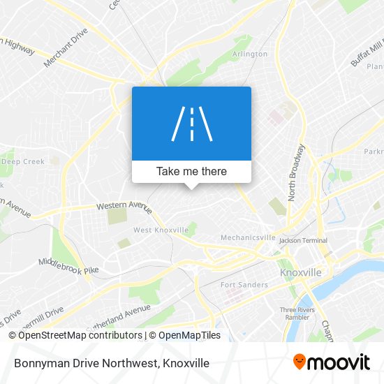 Mapa de Bonnyman Drive Northwest