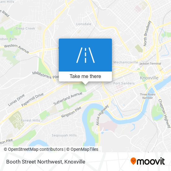 Booth Street Northwest map