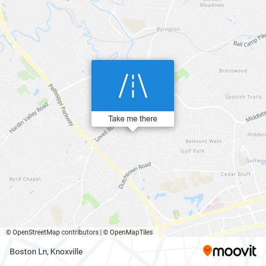 Boston Ln map