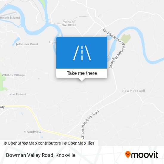 Mapa de Bowman Valley Road