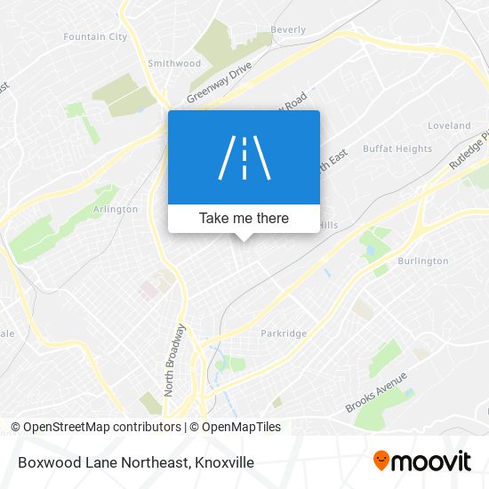 Mapa de Boxwood Lane Northeast